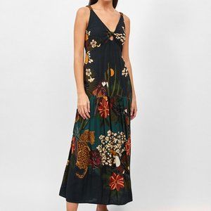 SOLD! Anthropologie Farm Rio Tropical Green Dress